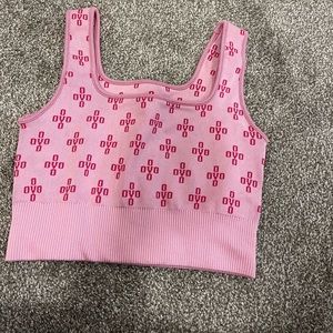 pink ovo monogram tank size S